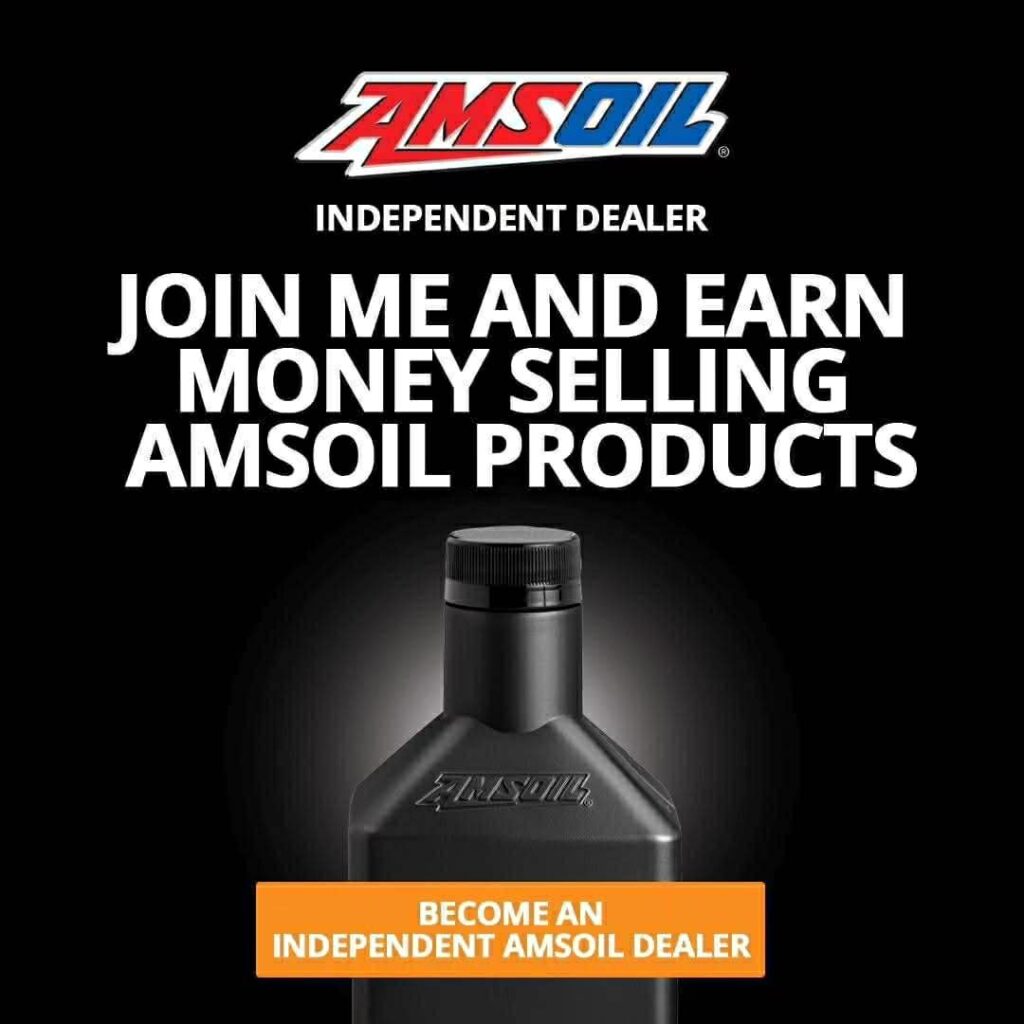 AMSOIL independent dealer. Join me and earn money selling AMSOIL products. Become an independent AMSOIL dealer.